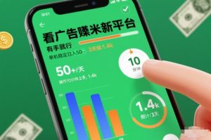 看广告賺米新平台，有手就行，单机稳定日入50+，操作10分钟上手，3天搞了1.4k【揭秘】-小牛学府