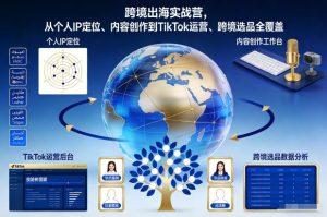 跨境出海实战营，从个人IP定位、内容创作到TikTok运营、跨境选品全覆盖-小牛学府