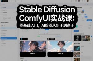 Stable Diffusion ComfyUI实战课：零基础入门，AI绘图从新手到高手-小牛学府