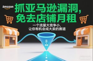 抓亚马逊漏洞，免去店铺月租，一个流量大竞争小，让你有机会成大卖的赛道-小牛学府