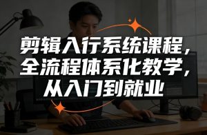 剪辑入行系统课程，全流程体系化教学，从入门到就业-小牛学府