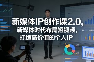 新媒体IP创作课2.0,新媒体时代布局短视频,打造高价值的个人IP-小牛学府