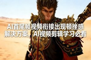 AI首尾帧视频衔接出现顿挫感解决方案，AI视频剪辑学习必看-小牛学府