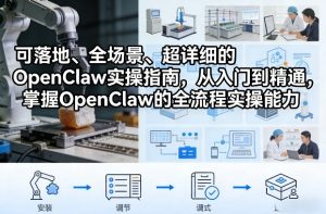 可落地、全场景、超详细的OpenClaw实操指南,从入门到精通,掌握OpenClaw的全流程实操能力-小牛学府