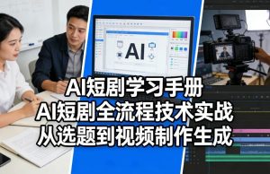 AI短剧学习手册，AI短剧全流程技术实战，从选题到视频制作生成-小牛学府