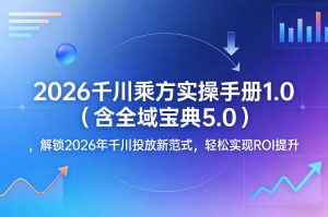 2026千川乘方实操手册1.0(含全域宝典5.0),解锁2026年千川投放新范式,轻松实现ROI提升-小牛学府