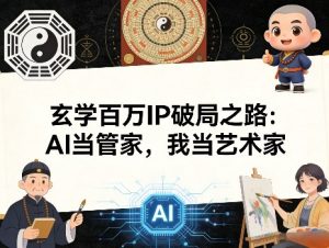 玄学百万IP破局之路：AI当管家，我当艺术家-小牛学府
