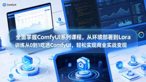 全面掌握ComfyUI系列课程，从环境部署到Lora训练从0到1吃透ComfyUI，轻松实现商业实战变现-小牛学府