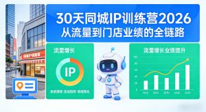 30天同城IP训练营2026年,从流量到门店业绩的全链路-小牛学府
