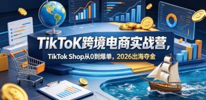 TikToK跨境电商实战营，TikTok Shop从0到爆单，2026出海夺金-小牛学府