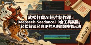 武松打虎AI短片制作课：Deepseek+Seedance2.0全工具实操，轻松解锁经典IP的AI视频创作玩法-小牛学府