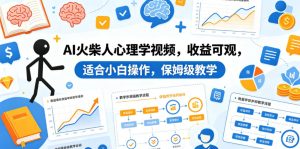 AI火柴人心理学视频，收益可观，适合小白操作，保姆级教学-小牛学府