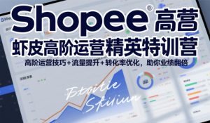 Shopee虾皮高阶运营精英特训营,高阶运营技巧+流量提升+转化率优化,助你业绩翻倍(更新26年5月)-小牛学府