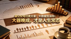 某公众号付费文章：大数据告诉你：大器晚成，才是人生常态-小牛学府