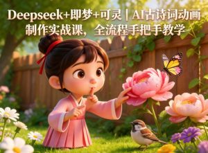 Deepseek+即梦+可灵｜AI古诗词动画制作实战课，全流程手把手教学-小牛学府