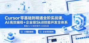 Cursor零基础到精通全阶实战课,AI高效编程+企业级Skill技能开发全体系-小牛学府